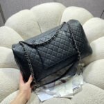 CHANEL 26S FLAP BAG 46 IN BLACK CAVIAR CALFSKIN - Image 14