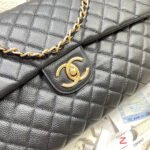 CHANEL 26S FLAP BAG 46 IN BLACK CAVIAR CALFSKIN WITH GOLD HARDWARE - Image 18