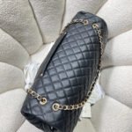 CHANEL 26S FLAP BAG 46 IN BLACK CAVIAR CALFSKIN WITH GOLD HARDWARE - Image 11