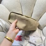 CHANEL 26S CLASSIC FLAP 33 IN BEIGE SUEDE - Image 13