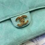 CHANEL 26S CLASSIC FLAP 33 IN MINT GREEN SUEDE - Image 14