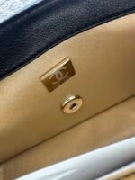 CHANEL 25S CLASSIC FLAP BAG MINI 20 IN BLACK LAMBSKIN WITH GOLD HARDWARE - Image 18