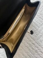 CHANEL 25S CLASSIC FLAP BAG MINI 20 IN BLACK LAMBSKIN WITH GOLD HARDWARE - Image 16