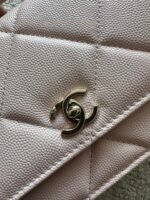 CHANEL 25S MINI FLAP BAG 19 IN LIGHT PINK CAVIAR LEATHER - Image 15