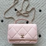 CHANEL 25S MINI FLAP BAG 19 IN LIGHT PINK CAVIAR LEATHER - Image 10