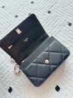 CHANEL 25S MINI FLAP BAG 19 IN BLACK CAVIAR LEATHER - Image 4