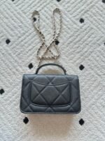 CHANEL 25S MINI FLAP BAG 19 IN BLACK CAVIAR LEATHER - Image 11
