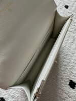 CHANEL 25S MINI FLAP BAG 19 IN WHITE CAVIAR LEATHER - Image 16