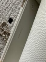 CHANEL 25S MINI FLAP BAG 19 IN WHITE CAVIAR LEATHER - Image 5