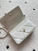 CHANEL 25S MINI FLAP BAG 19 IN WHITE CAVIAR LEATHER - Image 12
