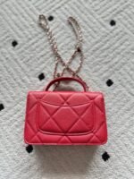 CHANEL 25S MINI FLAP BAG 19 IN RED CAVIAR LEATHER - Image 2