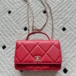 CHANEL 25S MINI FLAP BAG 19 IN RED CAVIAR LEATHER - Image 10