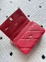 CHANEL 25S MINI FLAP BAG 19 IN RED CAVIAR LEATHER - Image 12