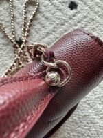 CHANEL 25S MINI FLAP BAG 19 IN DARK RED CAVIAR LEATHER - Image 7