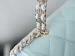 CHANEL 25S KELLY IN PASTEL BLUE LAMBSKIN WITH SILVER HARDWARE - Image 6