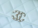 CHANEL 25S KELLY IN PASTEL BLUE LAMBSKIN WITH SILVER HARDWARE - Image 13