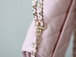 CHANEL 25S KELLY IN PASTEL PINK LAMBSKIN WITH GOLD HARDWARE - Image 15