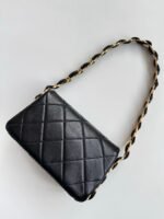 CHANEL 25S FLAP BAG 20 CM IN BLACK LAMBSKIN WITH GOLD HARDWARE - Image 4