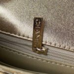 CC MINI 19 FLAP BAG IN GOLDEN METALLIC CALFSKIN WITH STRAP - Image 13