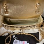 CC MINI 19 FLAP BAG IN GOLDEN METALLIC CALFSKIN WITH STRAP - Image 17