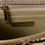 CC MINI 19 FLAP BAG IN GOLDEN METALLIC CALFSKIN WITH STRAP - Image 14
