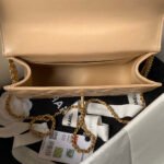 CHANEL 25S MINI FLAP BAG 22 IN TAN BROWN CALFSKIN GOLD HARDWARE - Image 14