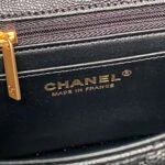 CHANEL 25S FLAP BAG 19 IN BLACK CALFSKIN GOLD HARDWARE - Image 17