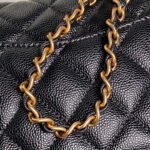 CHANEL 25S FLAP BAG 19 IN BLACK CALFSKIN GOLD HARDWARE - Image 9