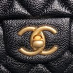 CHANEL 25S FLAP BAG 19 IN BLACK CALFSKIN GOLD HARDWARE - Image 3