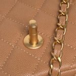 CHANEL 25S FLAP BAG 19 IN CARAMEL CALFSKIN GOLD HARDWARE - Image 17