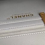 CHANEL 25S FLAP BAG 19 IN CHARCOAL GRAY CALFSKIN GOLD HARDWARE - Image 8