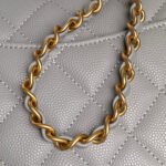 CHANEL 25S FLAP BAG 19 IN CHARCOAL GRAY CALFSKIN GOLD HARDWARE - Image 18