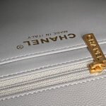 CHANEL 25S FLAP BAG 22 IN CHARCOAL GRAY CALFSKIN GOLD HARDWARE - Image 18