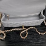 CHANEL 25S FLAP BAG 22 CM IN GREY CAVIAR WITH GOLD HARDWARE - Image 17