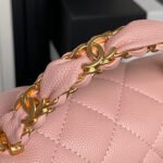 CHANEL 25S FLAP BAG 22 IN PINK CALFSKIN GOLD HARDWARE - Image 15