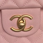 CHANEL 25S FLAP BAG 22 IN PINK CALFSKIN GOLD HARDWARE - Image 12