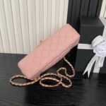 CHANEL 25S FLAP BAG 22 IN PINK CALFSKIN GOLD HARDWARE - Image 8