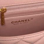 CHANEL 25S FLAP BAG 22 IN PINK CALFSKIN GOLD HARDWARE - Image 18