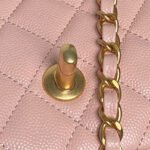 CHANEL 25S FLAP BAG 19 IN PINK CALFSKIN GOLD HARDWARE - Image 7