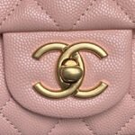CHANEL 25S FLAP BAG 19 IN PINK CALFSKIN GOLD HARDWARE - Image 12