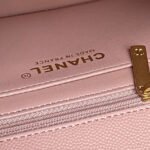 CHANEL 25S FLAP BAG 19 IN PINK CALFSKIN GOLD HARDWARE - Image 9