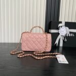 CHANEL 25S FLAP BAG 19 IN PINK CALFSKIN GOLD HARDWARE - Image 2