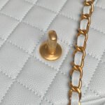 CHANEL 25S FLAP BAG 22 IN LIGHT BLUE CALFSKIN GOLD HARDWARE - Image 16