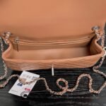 CHANEL 25S FLAP BAG 23 IN DARK CARAMEL CALFSKIN SILVER HARDWARE - Image 15