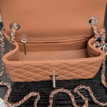 CHANEL 25S MINI FLAP BAG 18 IN DARK CARAMEL CALFSKIN - Image 15