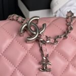CHANEL 25S MINI FLAP BAG 18 IN PINK CALFSKIN - Image 5