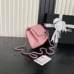 CHANEL 25S MINI FLAP BAG 18 IN PINK CALFSKIN - Image 12