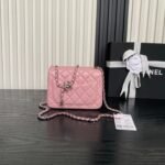 CHANEL 25S MINI FLAP BAG 18 IN PINK CALFSKIN - Image 2