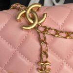 CHANEL 25S CHAIN WALLET 19 IN PINK LAMBSKIN GOLD HARDWARE - Image 13