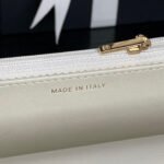 CHANEL 25S CHAIN WALLET 19 IN IVORY LAMBSKIN GOLD HARDWARE - Image 9